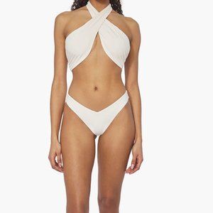 WE WORE WHAT WRAP HALTER BIKINI TOP + DELILAH BIKINI BOTTOM
